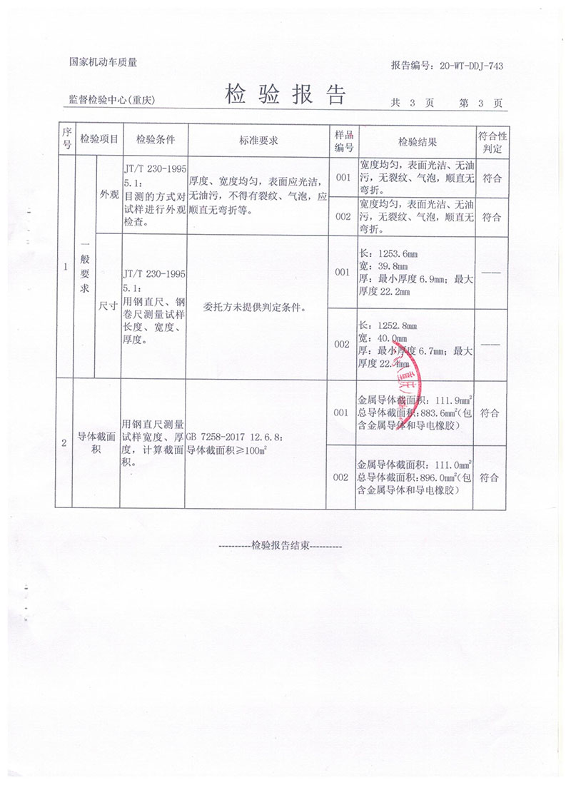 汽車導(dǎo)靜電拖地帶1250報(bào)告